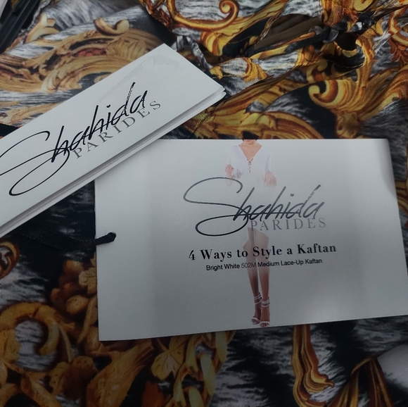 Shahida parides zebra barocco short kaftan - Picture 3 of 7